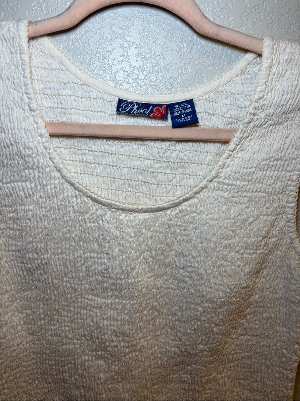 Perch Textured Cream Ribbed Tank Top - Picture 2 of 3